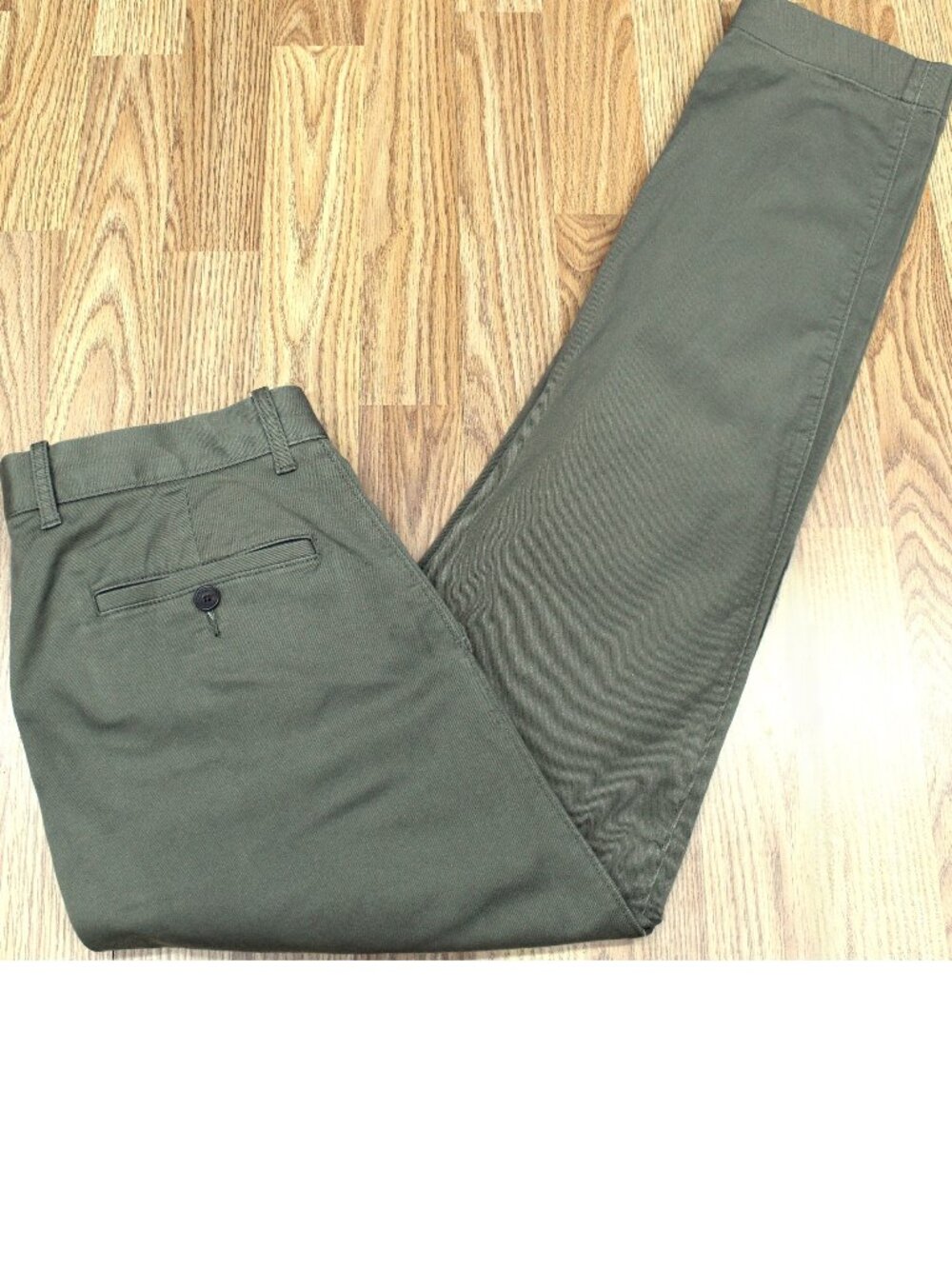 30x32 J.CREW SLIM FIT CHINOS COTTON/SPANDEX PANTS GREEN Sz 30W x 32L
